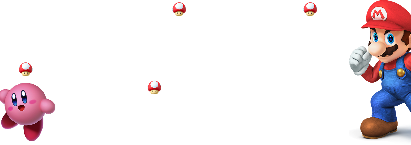 Photo of the Soliquiz Logo, Mario, and Kirby